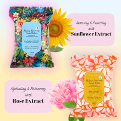 EXPRESSIONS jasmine extract wipes offer revitalizing hydration during cleansing