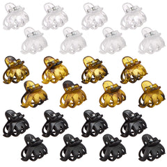 Expressions mini octopus clips clear pack closeup for secure everyday styling.