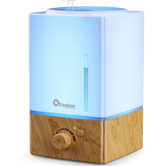 Exqline 1500ml large aroma diffuser in wood grain finish