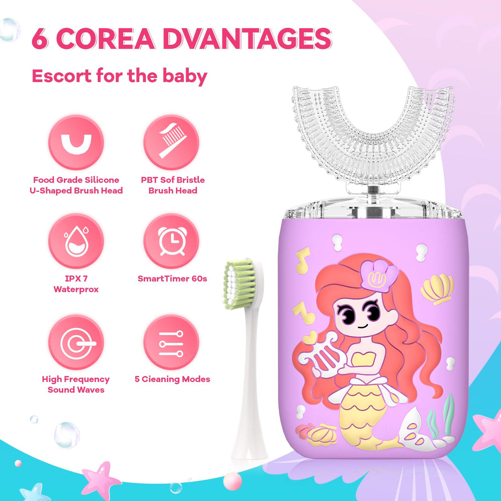 Interchangeable brush heads pack for kids