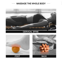 Mat and pillow laid on floor for full-body massage