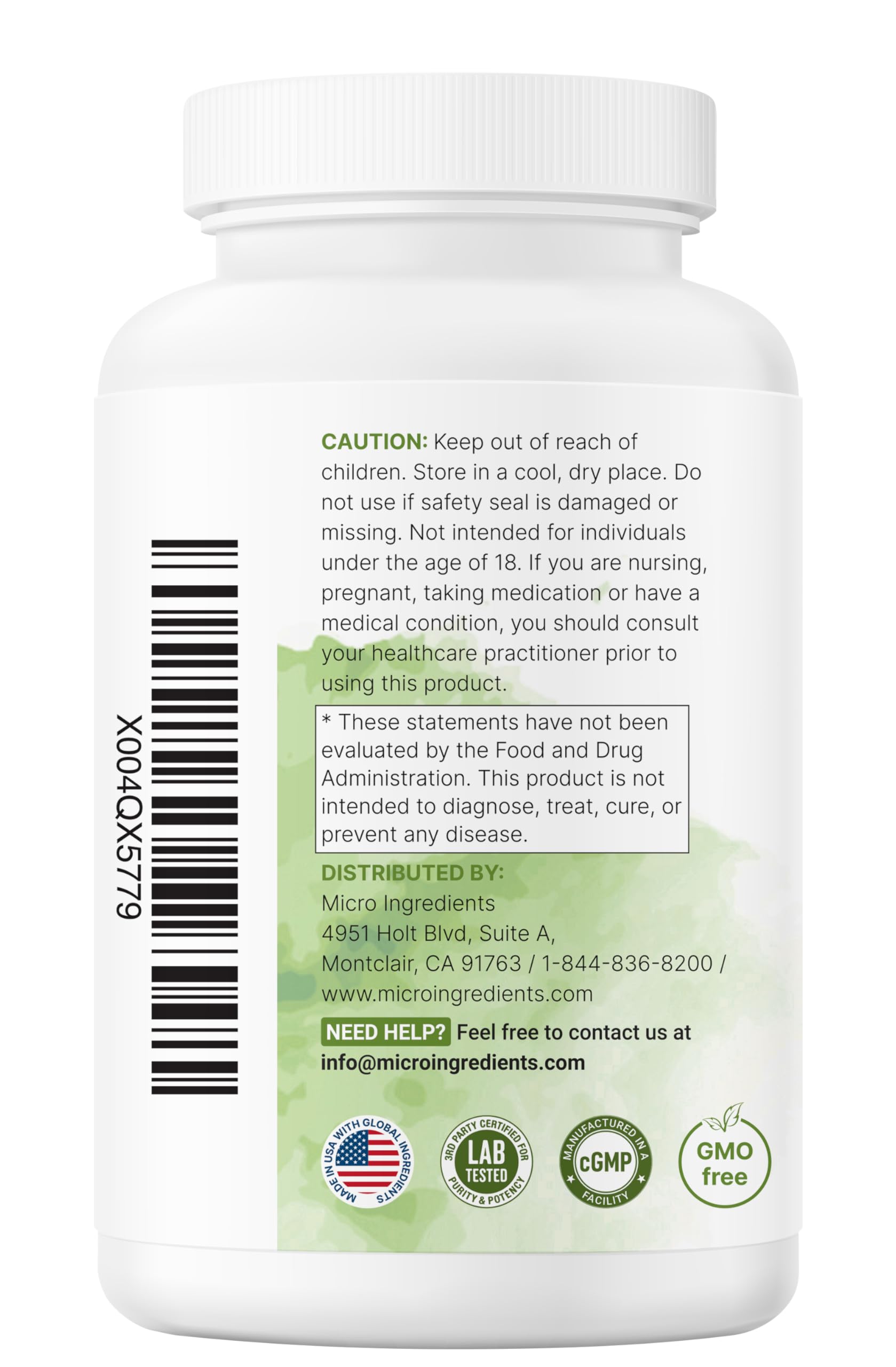 Third-party lab test seal emphasizing safety and potency