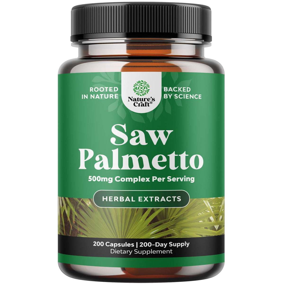 Bottle of Extra Strength Saw Palmetto Extract - hero image