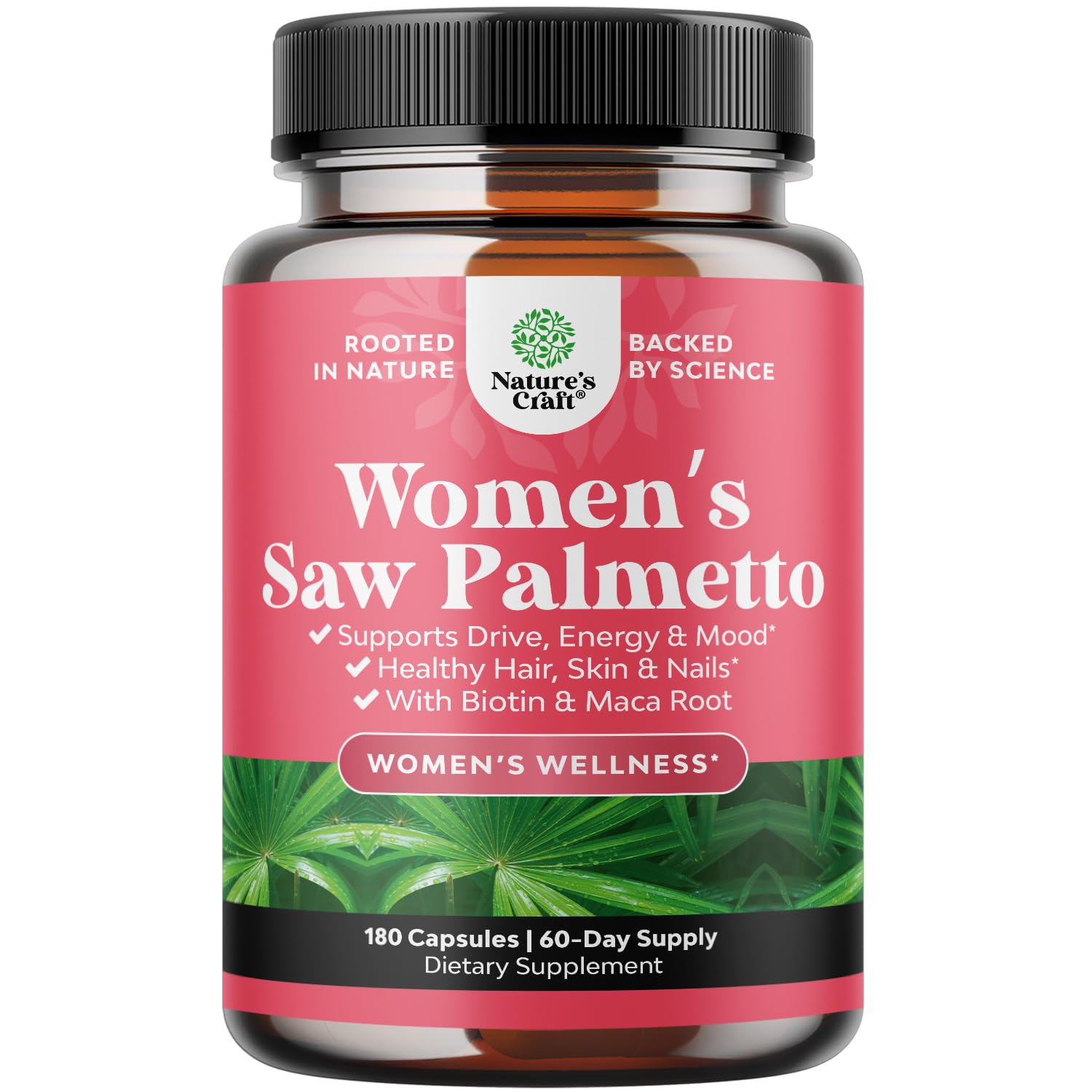 Bottle of Extra Strength Saw Palmetto for Women