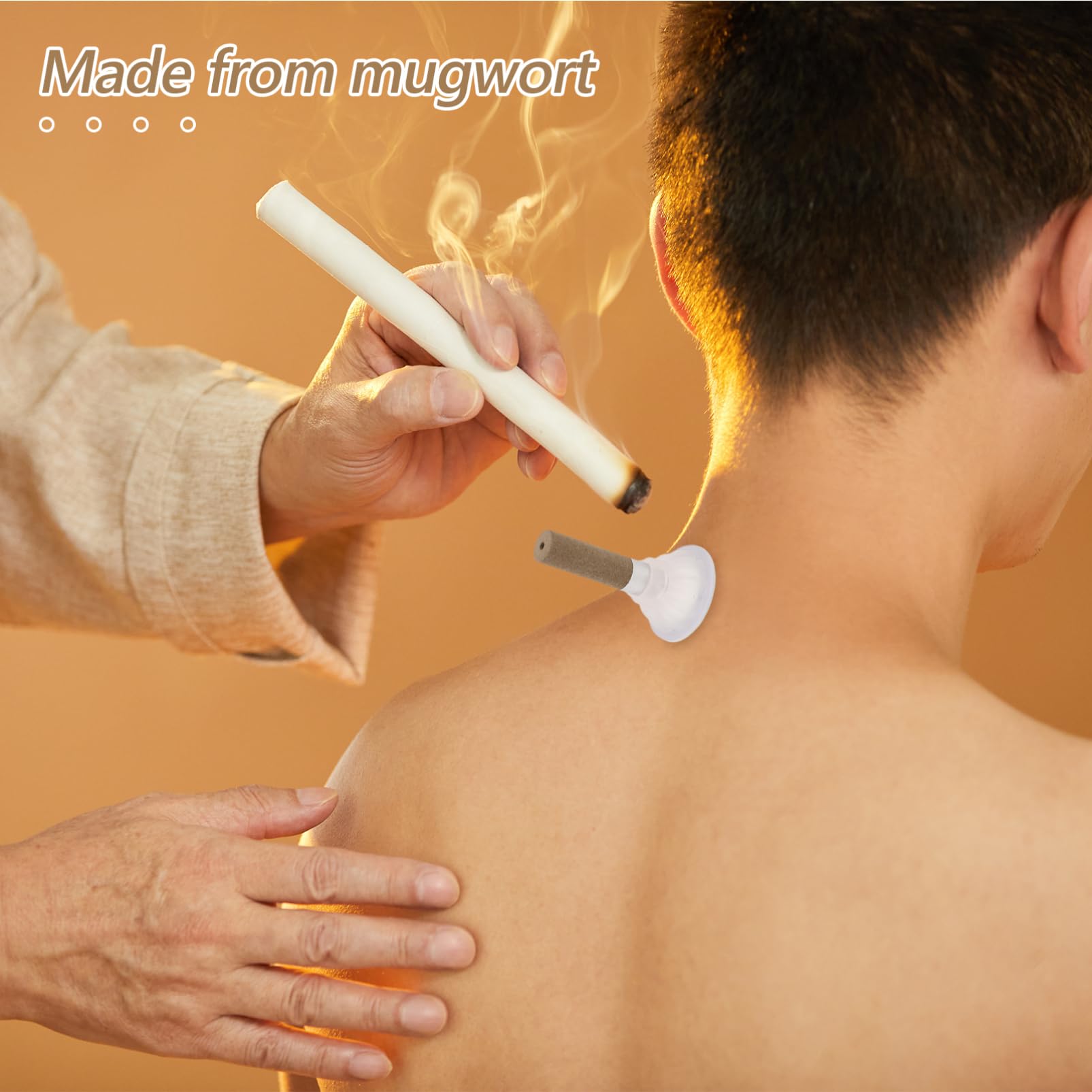Durable hand-held moxibustion roller