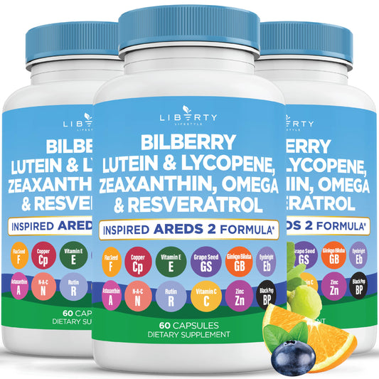 Eye health vitamins bilberry, lutein and zeaxanthin AREDS2 capsule - image 1