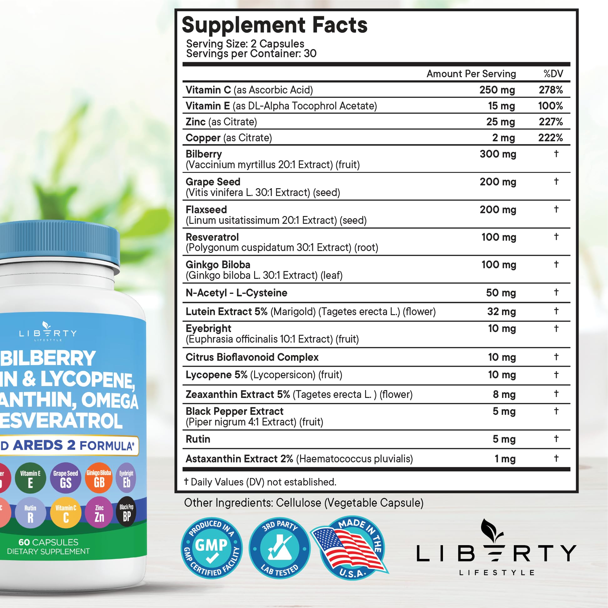 Flaxseed-based eye health capsules with astaxanthin and AREDS2 - image 2