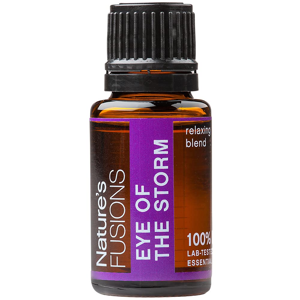 Nature's Fusions Eye of The Storm essential oil blend bottle, 0.5 fl oz (15 mL)