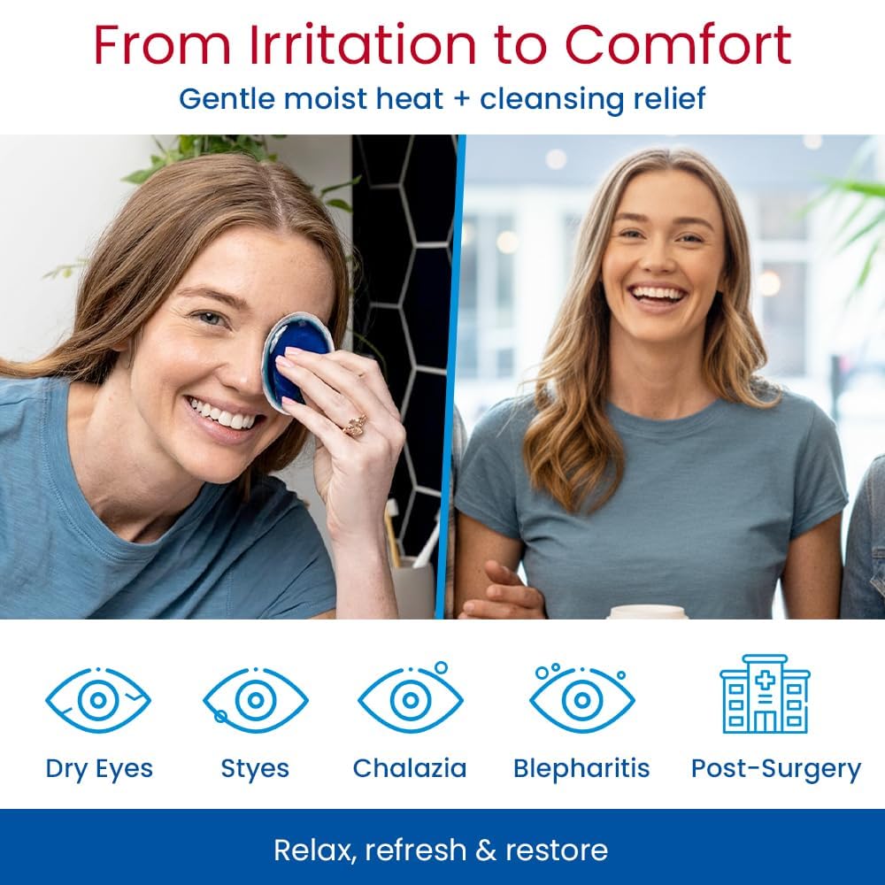 Eye-Press pre-moistened pads include lavender extract for gentle cleansing.