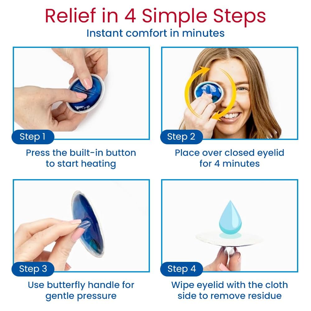 Eye-Press lid wipes on a pre-moistened cloth pad for gentle cleansing.