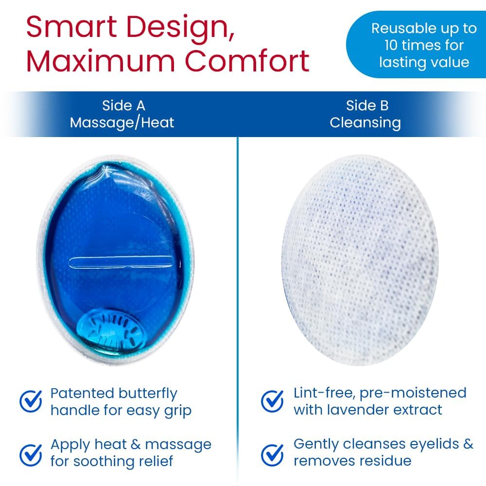 Eye-Press reusable design supports up to ten uses with consistent comfort.