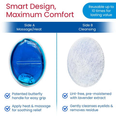 Eye-Press reusable design supports up to ten uses with consistent comfort.