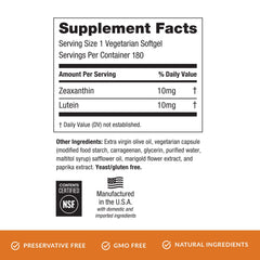 Packaging and 90-day supply display for EyePromise Zeaxanthin + Lutein
