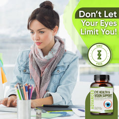 Eye strain and fatigue relief with eye vitamins