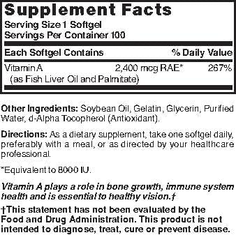 Graphic illustrating eye health, immune support, and skin health from Vitamin A