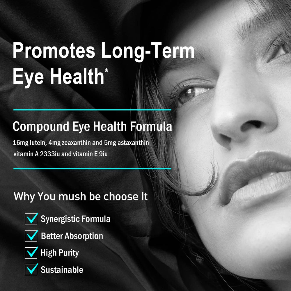 Label highlighting macular degeneration support and eye health