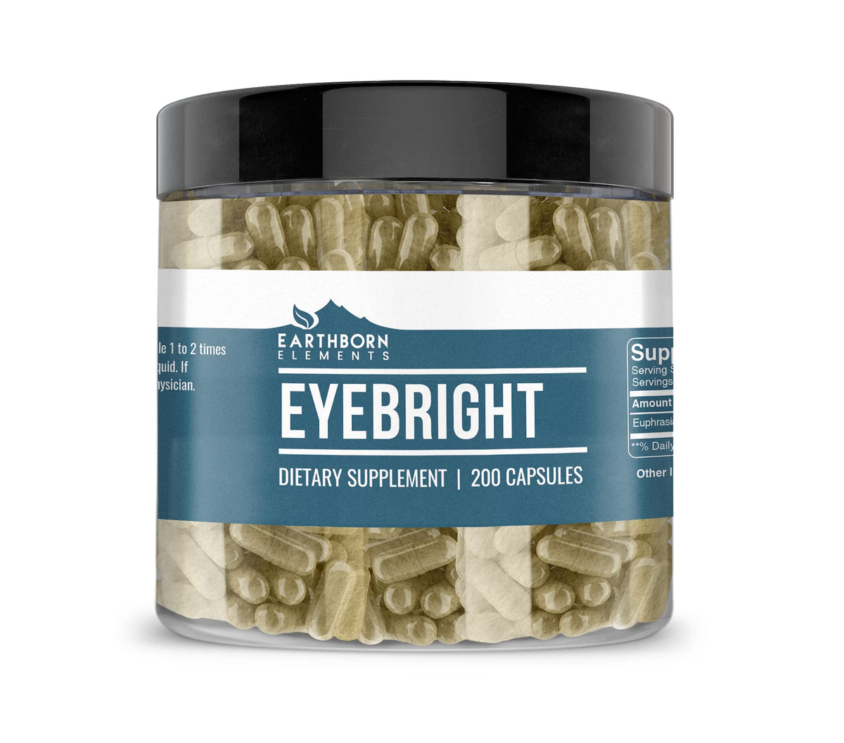 Earthborn Elements Eyebright capsules bottle and label