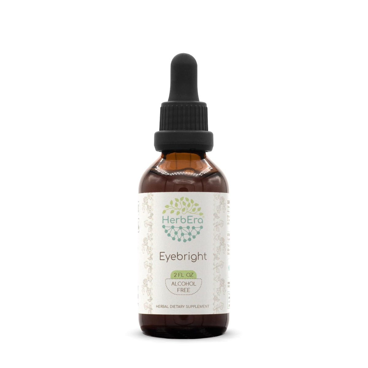 Front view of HerbEra Eyebright B60 alcohol-free tincture bottle (2 fl oz)