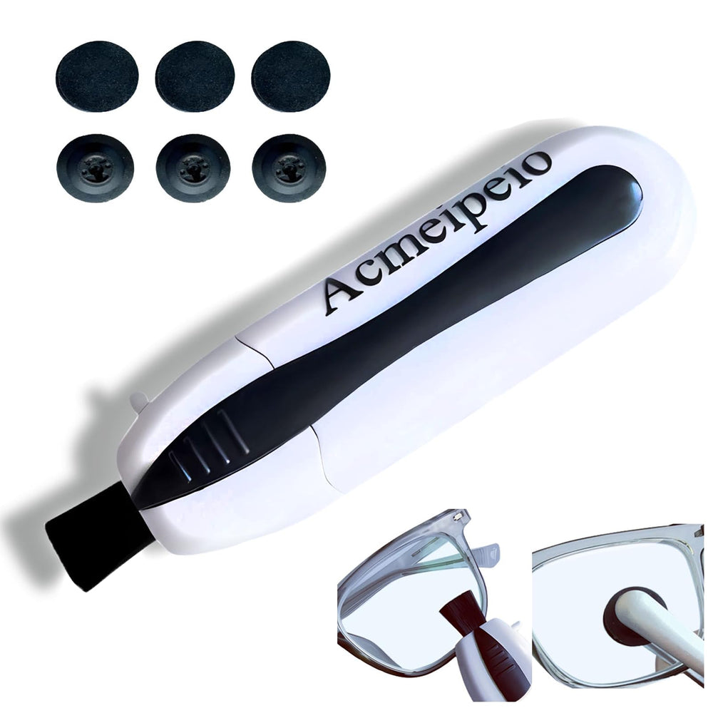 Front view of Eyeglass Cleaner Kit in white