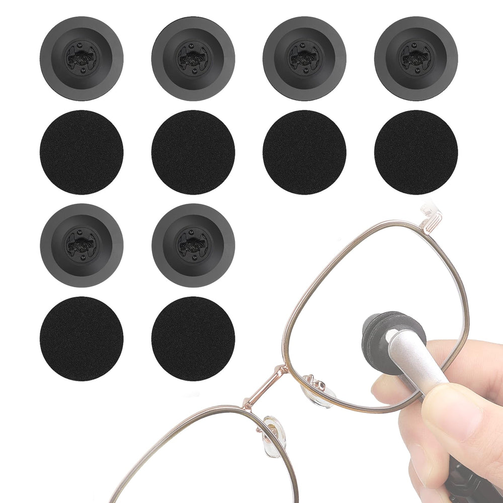 12-piece eyeglass cleaner replacement pads in packaging