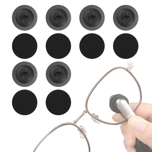 12-piece eyeglass cleaner replacement pads in packaging