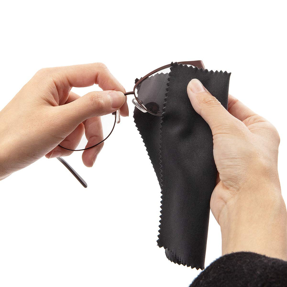 Thick lint-free microfiber cloth for glasses and lenses