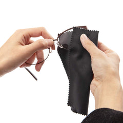 Thick lint-free microfiber cloth for glasses and lenses