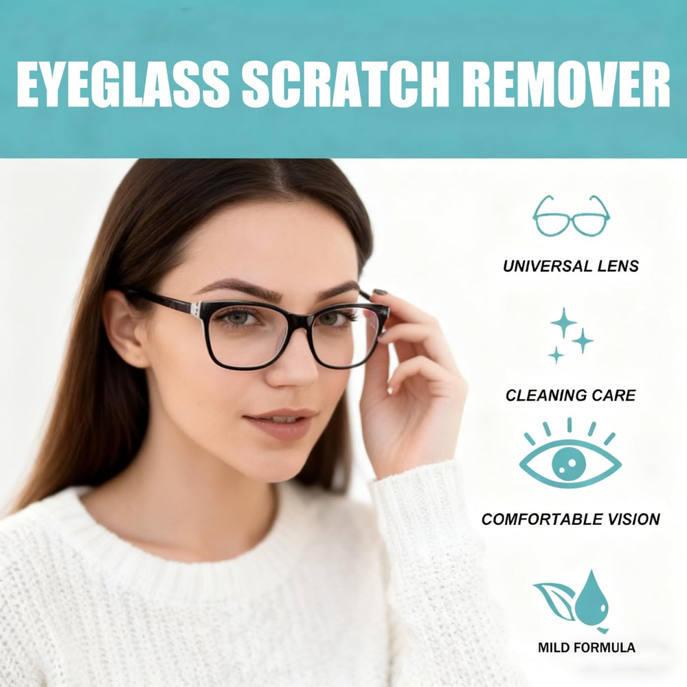 Close-up of Eyeglass Scratch Remover spray bottle