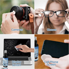 Eyeglass scratch remover spray for glasses