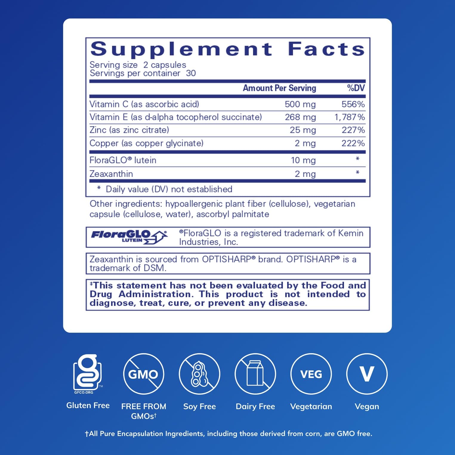 Close-up of EyeProtect Basics bottle cap and label
