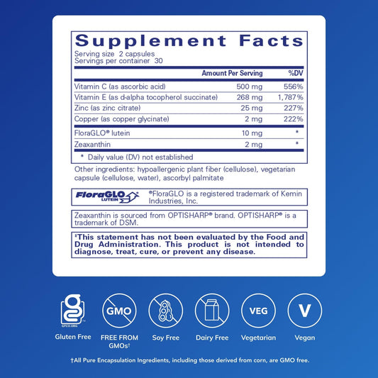 Close-up of EyeProtect Basics bottle cap and label