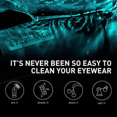Side view of the Eyeshaker Set showing its compact profile.