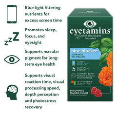 Blue light filtration illustration for eye health