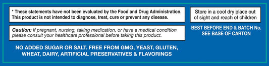 Key nutrients included in EyeVit Plus: Lutein, Zeaxanthin, Omega-3, Beta-Carotene, Bilberry and Bioflavonoids