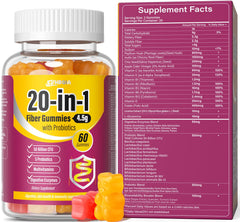 EYHBQIA Fiber Gummies for Women - 9-in-1 regularity and digestive support