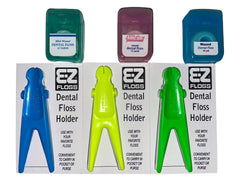 E-Z Floss Holder yellow front view