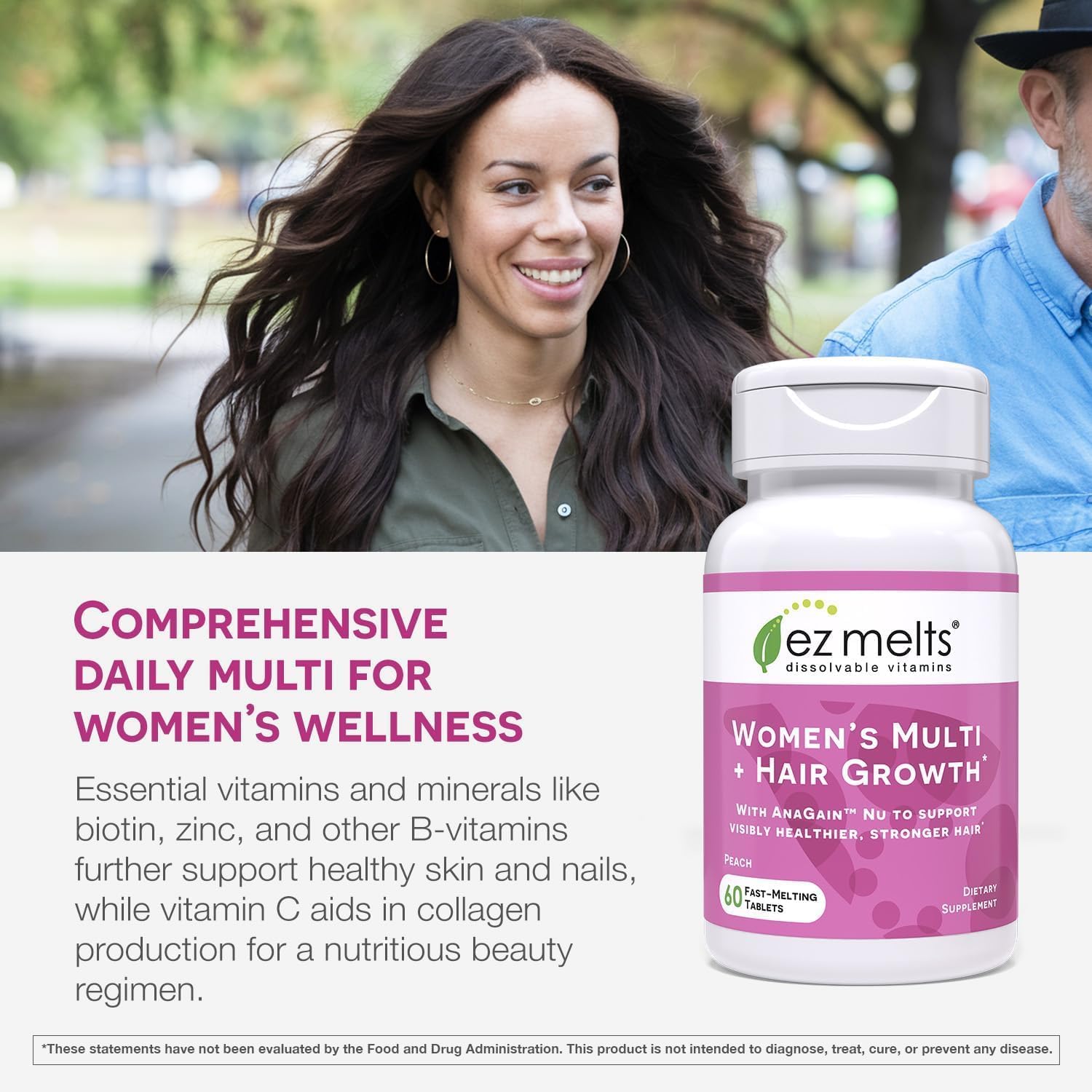 AnaGain Nu plant-based hair growth ingredient used in EZ Melts