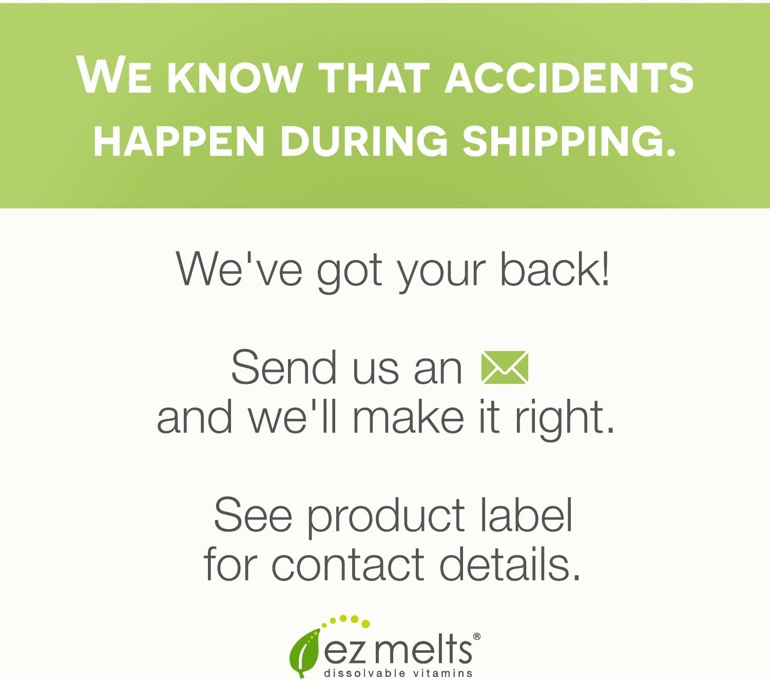 Label highlights no artificial colors, flavors, or sweeteners