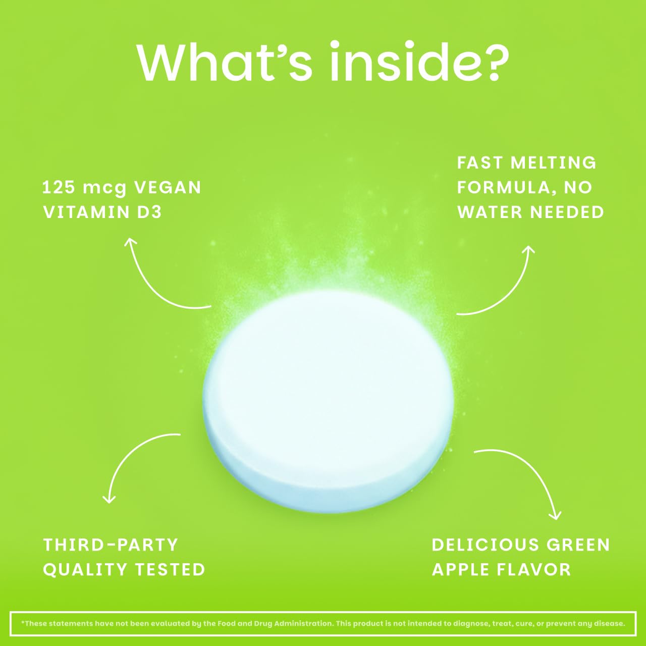 EZ Melts bottle open with tablets spread for simple daily dosing