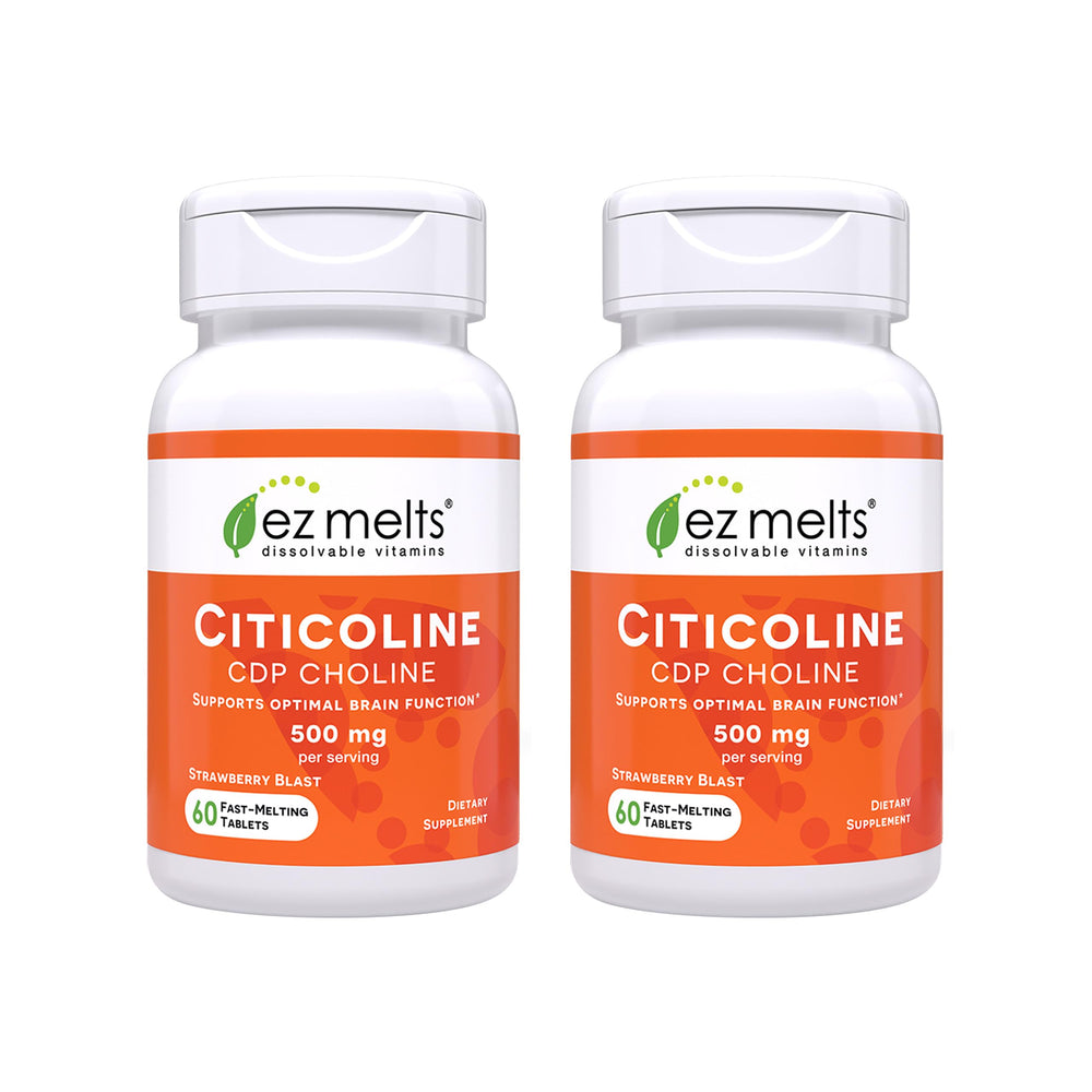EZ Melts Citicoline 250 mg front label - 2 pack