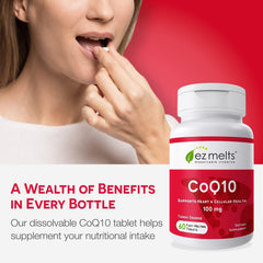Sugar-free CoQ10 with allergen-free formula