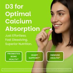 Dissolving Vitamin D3 tablet dissolves in mouth
