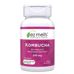 EZ Melts sugar-free kombucha tablets Apple Berry flavor product front