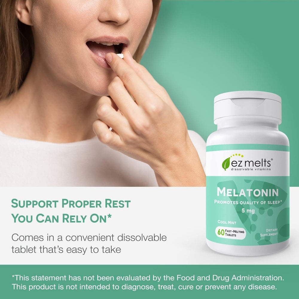 EZ Melts 2 pack product box with bottles on a white background