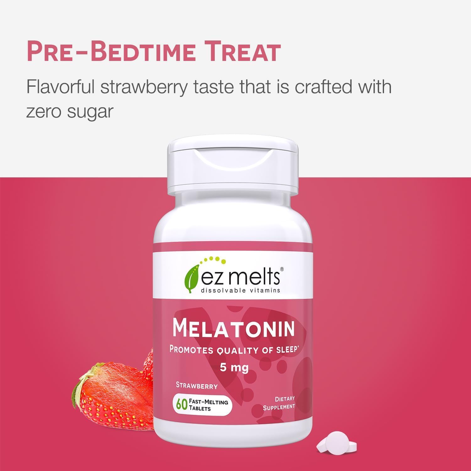 Manufactured in USA facility for EZ Melts melatonin 5 mg