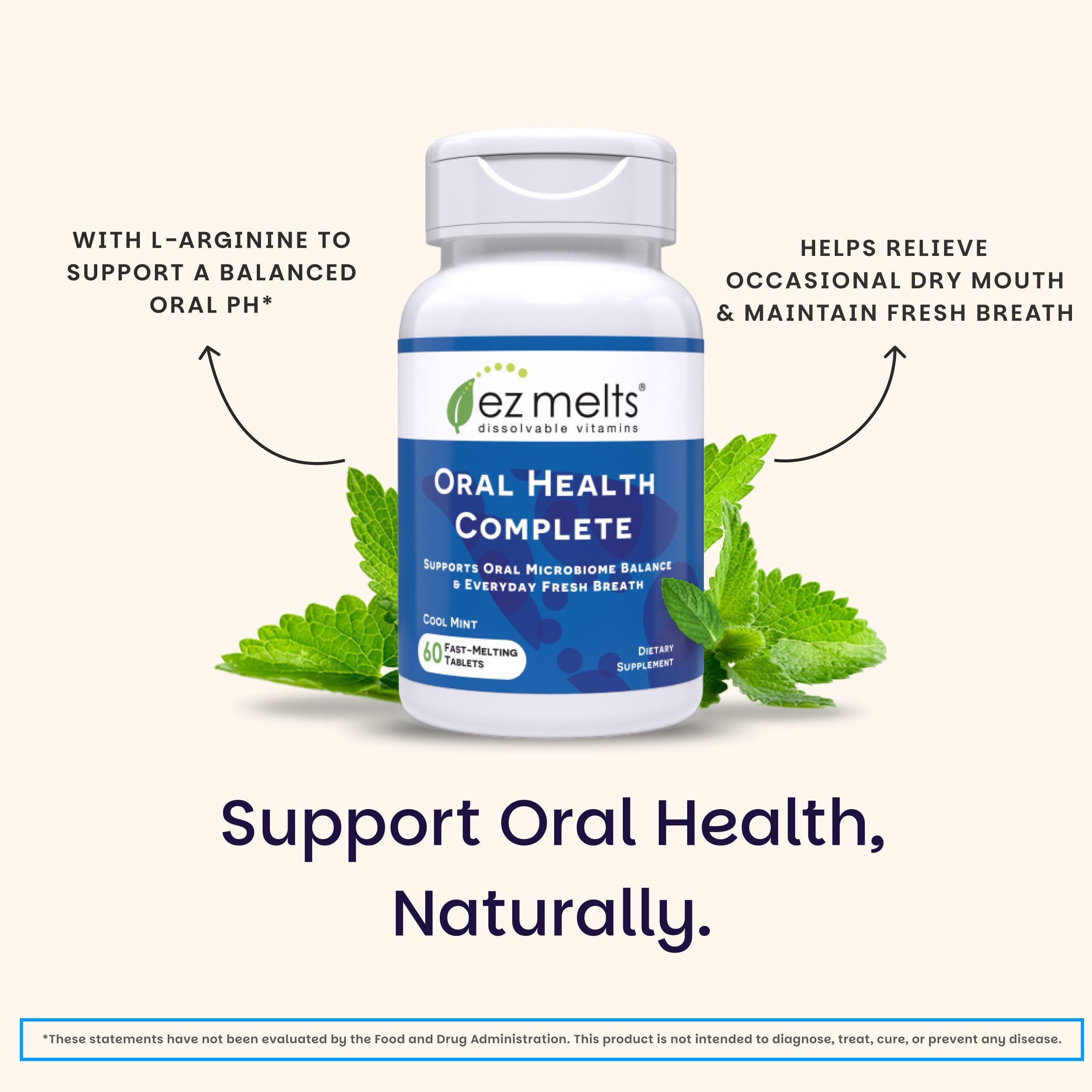 EZ Melts Oral Health Complete 2-pack box side view