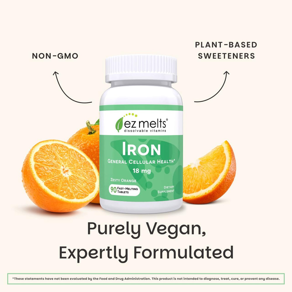 Sugar-free EZ Melts with a pleasant orange flavor.
