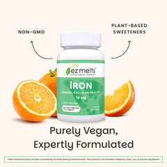 Sugar-free EZ Melts with a pleasant orange flavor.