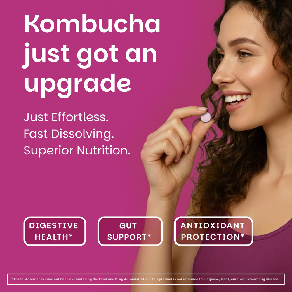 EZ Melts tablet dissolving on tongue for on-the-go use