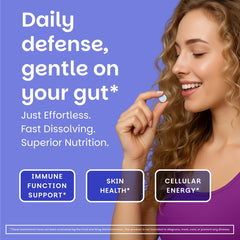 Zinc lozenges dissolving on tongue